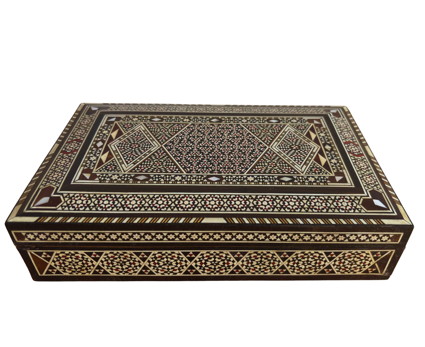 Scatola Damascena Vintage 1970 – Tesoro in Legno Artigianale