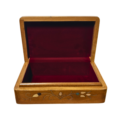 Caja Damasquina de Lujo Hecha a Mano – Nácar y Terciopelo