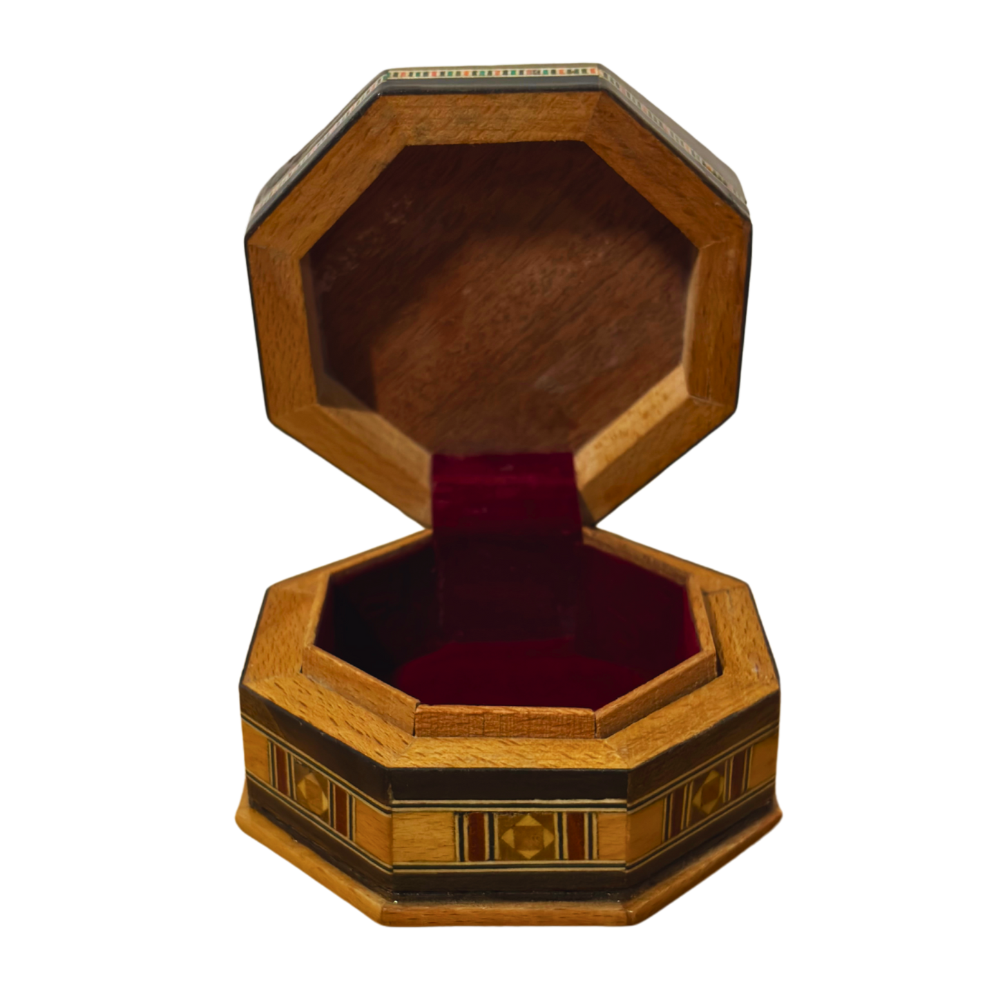 Scatola in Mosaico Artigianale di Damasco – Arte Tradizionale & Velluto