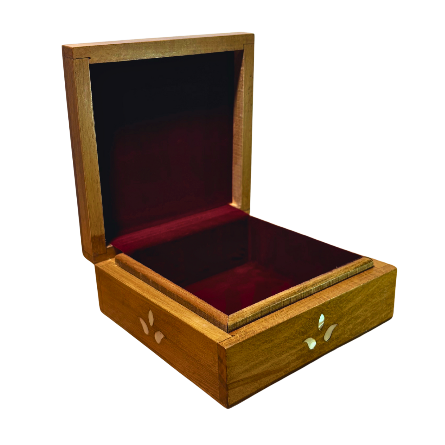 Boîte Damasquine de Luxe Artisanale – Nacre & Velours