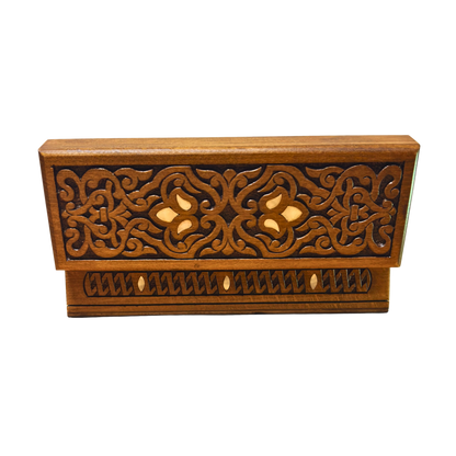 El Oyma Lüks Şam Kutusu – Sedef & Kadife Zarafeti