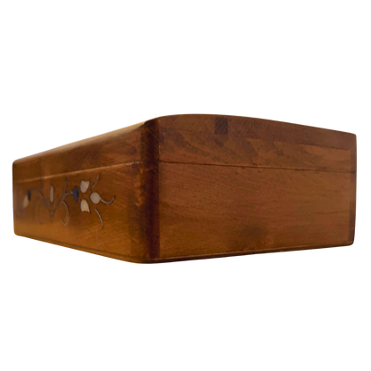 Caja Damasquina de Lujo Hecha a Mano – Nácar y Terciopelo