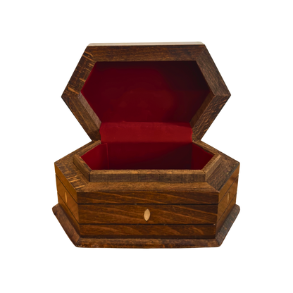 Luxury Beechwood Mosaic Box – Hand-Carved with Mother of Pearl & Velvet