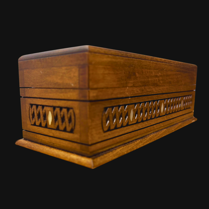 El Oyma Lüks Şam Kutusu – Sedef & Kadife Zarafeti