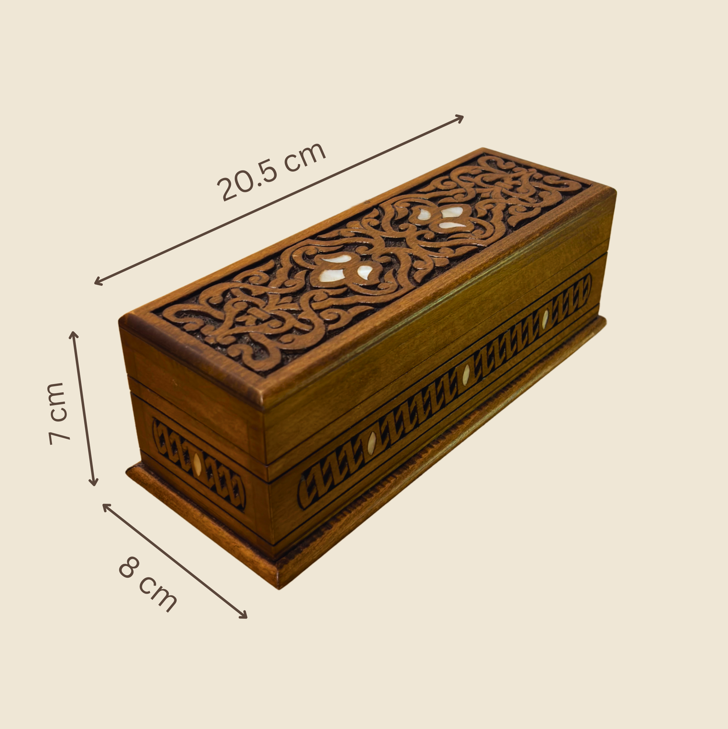 Boîte de Luxe Sculptée à la Main – Nacre & Velours