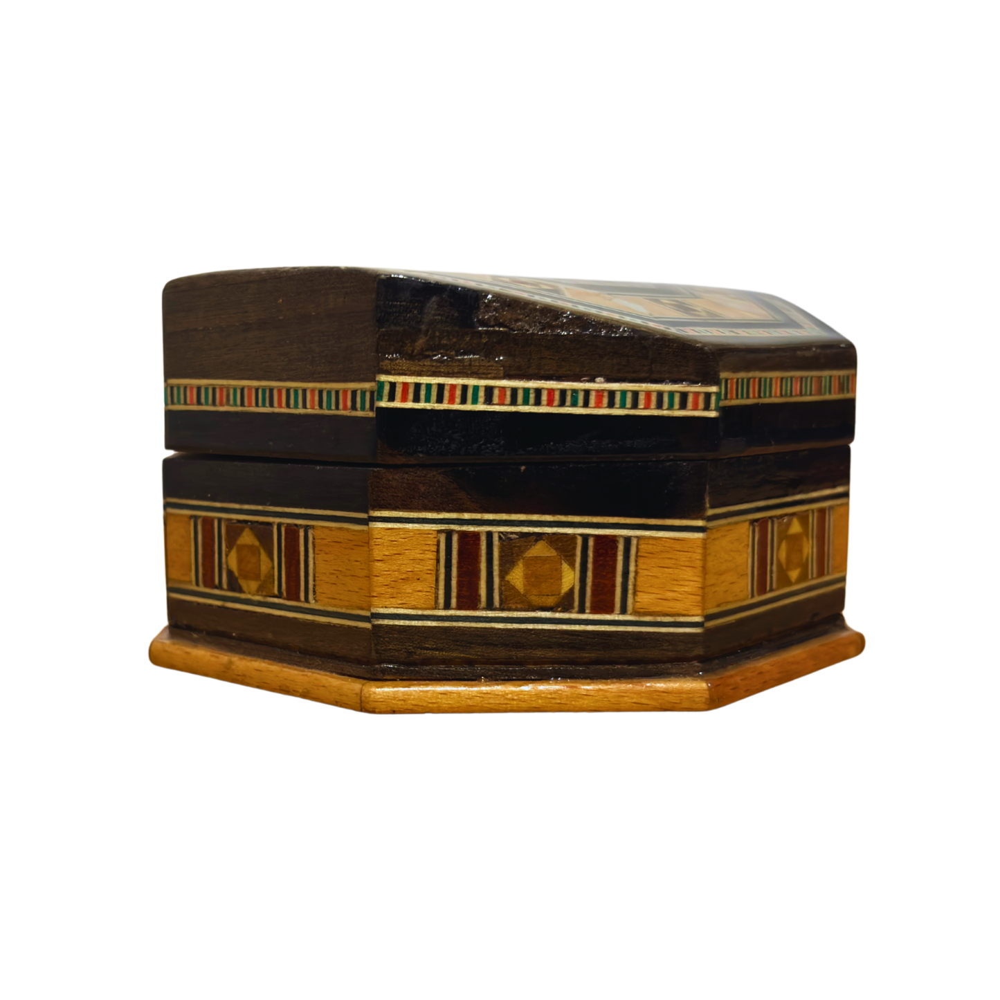 Scatola in Mosaico Artigianale di Damasco – Arte Tradizionale & Velluto