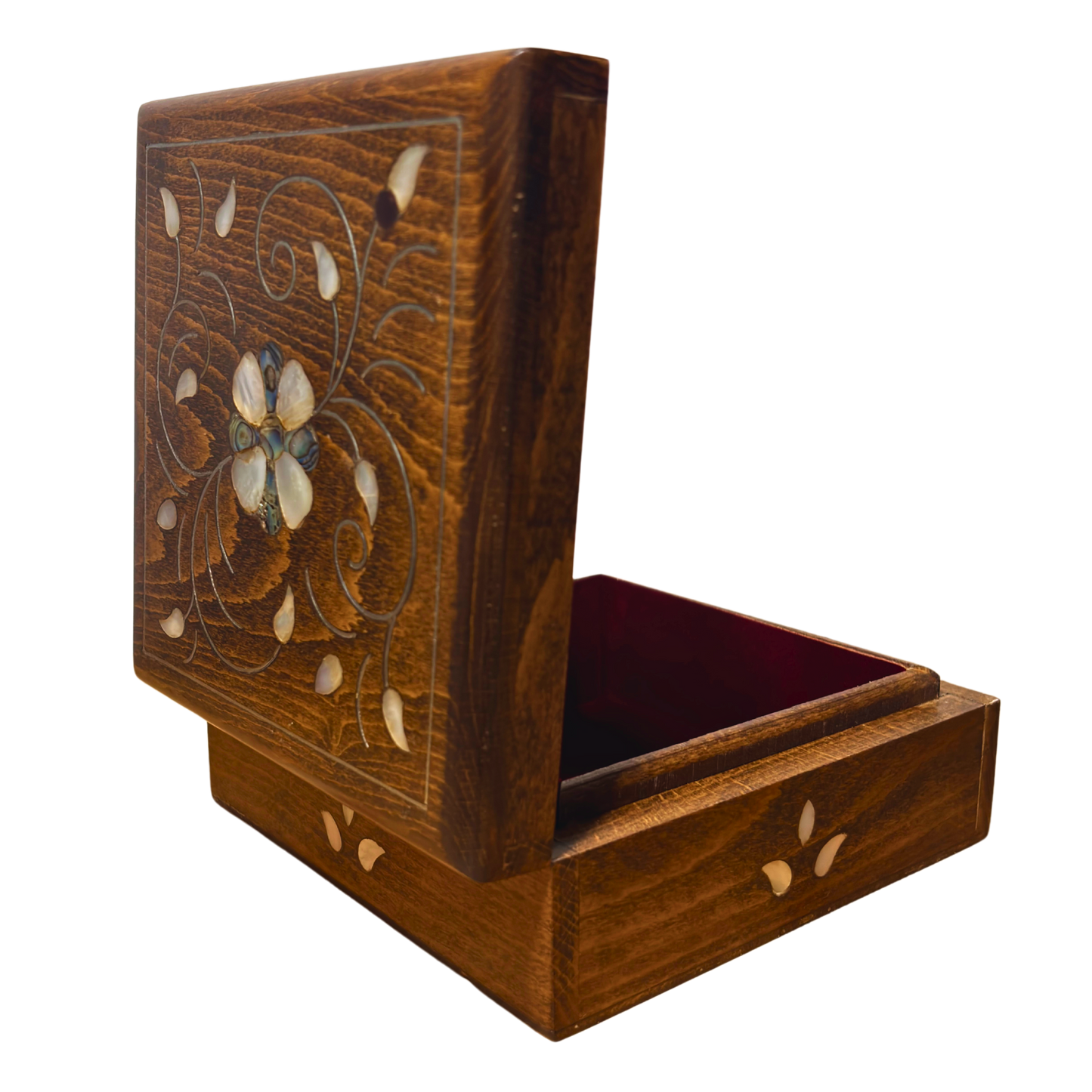 Scatola Damaschina Artigianale di Lusso – Madreperla & Velluto